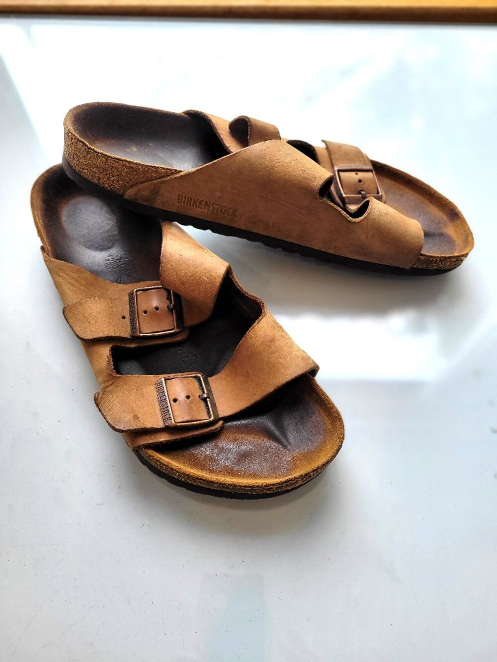 Men's Birkenstock Tan Arizona Sandal Size EU 43